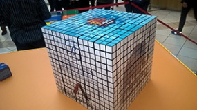 A legnagyobb magyar Rubik-kocka mozaik