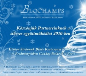 Blochamps karácsonyi képeslap