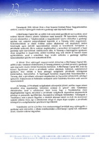 Blochamps Sajtóreggeli