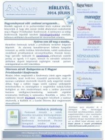 Blochamps szakmai hírlevél
