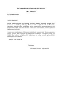 Blochamps szakmai hírlevél