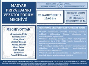 Magyar Privátbanki Vezetői Fórum