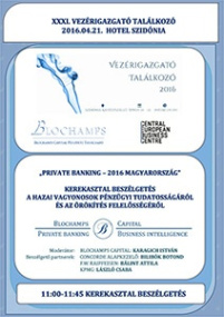Private Banking Panel a XXXI. Vezérigazgató Találkozón