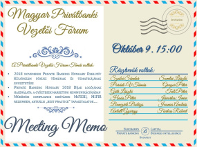 Privátbanki Vezetői Fórum Meeting Memo