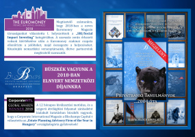 The Euromoney Private Banking Awards 2018 - SRI/Social Impact Investing kategória - I. helyezett