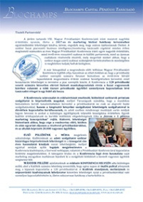 VIII. Magyar Privátbankári Konferencia - levél a kiállítóknak a budget tervezéséhez